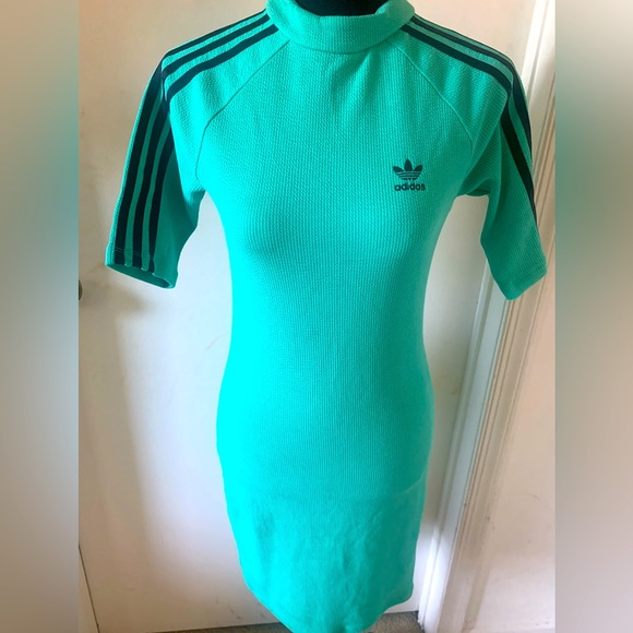 mint green adidas dress Women's adidas Green Miami Hurricanes Spring Fling Active Racerback Skort  Dress
